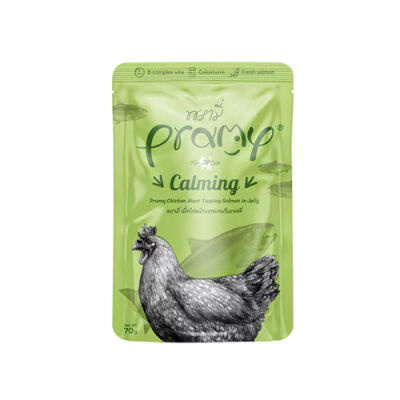 Pramy Calming Jöle İçinde Tavuk Etli ve Somonlu Yetişkin Kedi Konservesi 70 Gr - 1