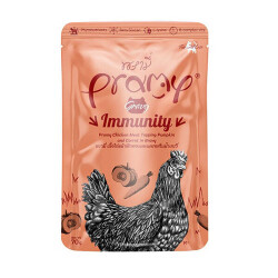 Pramy Immunity Sos İçinde Tavuk Etli Bal Kabaklı ve Havuçlu Yetişkin Kedi Konservesi 70 Gr - Pramy