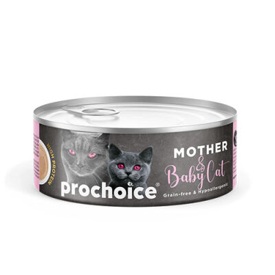 Pro Choice Mousse Anne ve Bebek Kediler İçin Tavuklu Yavru Kedi Konservesi 80 Gr - 1