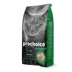 Pro Choice Pro 36 Kuzulu ve Pirinçli Yetişkin Kedi Maması 15 Kg - Pro Choice