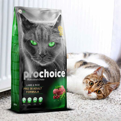 Pro Choice Pro 36 Kuzulu ve Pirinçli Yetişkin Kedi Maması 15 Kg - 2