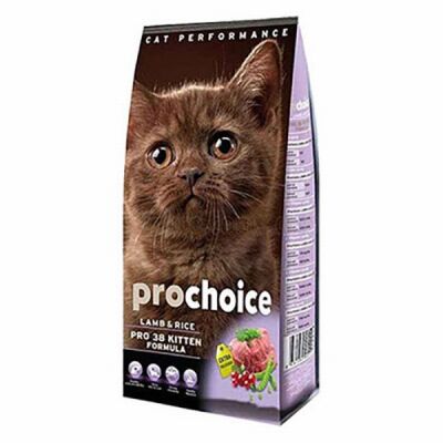 Pro Choice Pro 38 Kitten Kuzulu ve Pirinçli Yavru Kedi Maması 15 Kg P4541 - 1