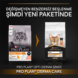 Pro Plan Elegant Optiderma Somonlu Yetişkin Kedi Maması 3 Kg - 2