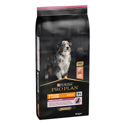 Pro Plan Medium Large Senior Sensitive Skin Somonlu ve Pirinçli Orta ve Büyük Irk Yaşlı Köpek Maması 14 Kg - 1