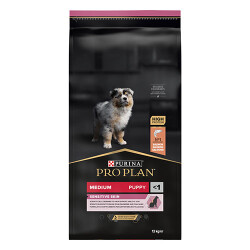 Pro Plan Medium Opti Derma Sensitive Skin Puppy Somonlu Orta Irk Yavru Köpek Maması 12 Kg - 2