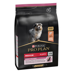 Pro Plan Medium Opti Derma Sensitive Skin Puppy Somonlu Orta Irk Yavru Köpek Maması 3 Kg - Pro Plan