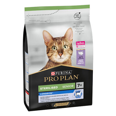 Pro Plan Sterilised Senior Hindili 7+ Yaşlı Kedi Maması 3 Kg - 1