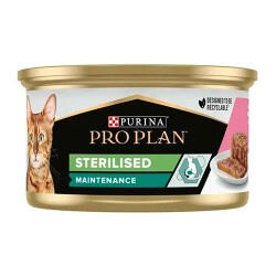 Pro Plan Sterilised Somonlu Kısırlaştırılmış Kedi Konservesi 12 Adet 85 Gr - Pro Plan