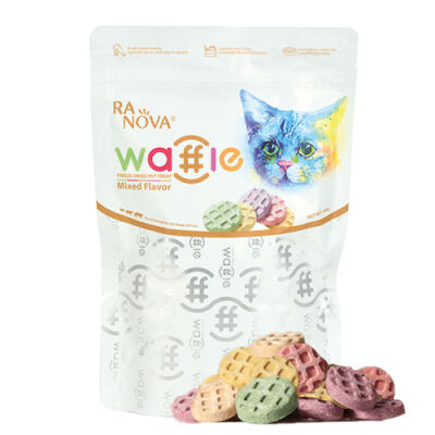 Ranova Dondurularak Kurutulmuş Etli Waffle Kedi Ödülü 60 Gr - 1