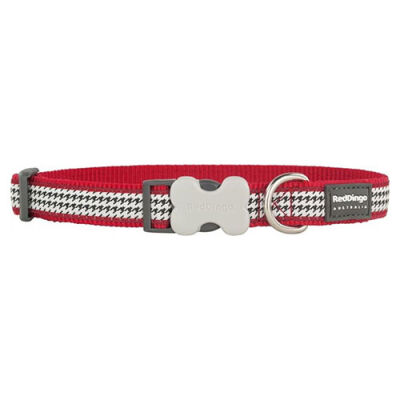 Reddingo Fang It Desenli Kırmızı Köpek Boyun Tasması Medium 20 Mm 31-47 Cm - 1