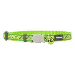 Reddingo Flanno Desenli Lime Kedi Boyun Tasması 12 Mm - Reddingo