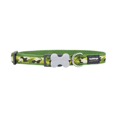 Reddingo Kamuflaj Desenli Yeşil Köpek Boyun Tasması Medium 20 Mm 31-47 Cm - 1