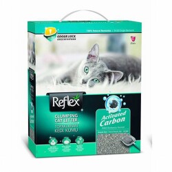 Reflex Aktif Karbonlu Topaklanan Kedi Kumu 10 Lt - Reflex