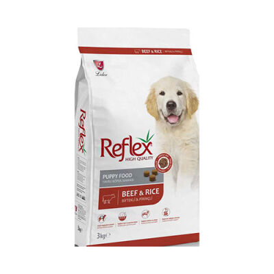 Reflex Biftekli ve Pirinçli Yavru Köpek Maması 3 Kg - 1