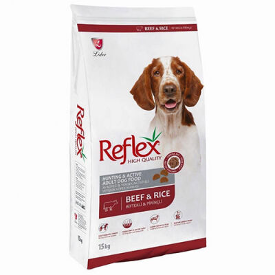 Reflex High Energy Biftekli ve Pirinçli Yetişkin Köpek Maması 15 Kg - 1