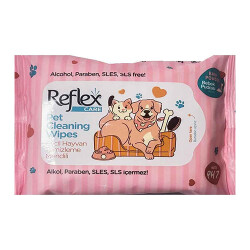 Reflex Kedi ve Köpekler İçin Çok Amaçlı Hijyenik Temizleme Mendili 10'lu - Reflex