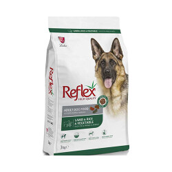 Reflex Kuzulu Pirinçli ve Sebzeli Yetişkin Köpek Maması 3 Kg - Reflex