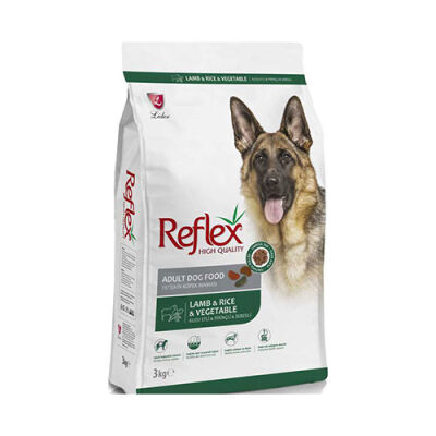 Reflex Kuzulu Pirinçli ve Sebzeli Yetişkin Köpek Maması 3 Kg - 1