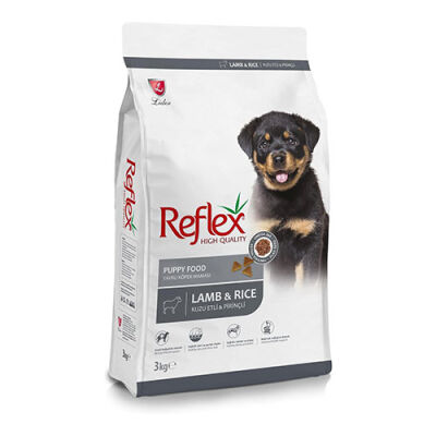 Reflex Kuzulu ve Pirinçli Yavru Köpek Maması 3 Kg - 1