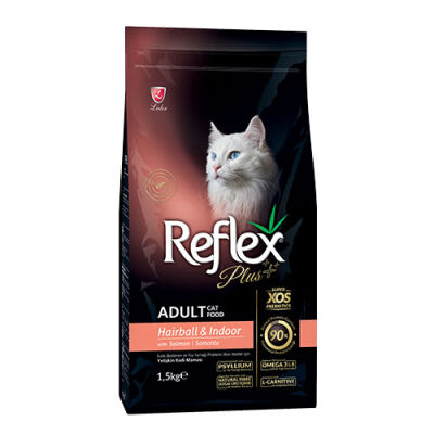 Reflex Plus Hairball İndoor Somonlu Yetişkin Kedi Maması 1,5 Kg - 1