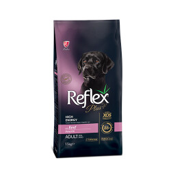 Reflex Plus High Energy Yüksek Aktiviteli Dana Etli Yetişkin Köpek Maması 15 Kg - Reflex Plus