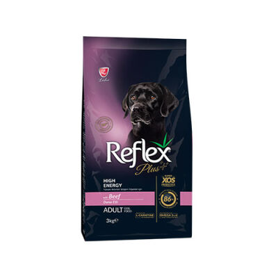 Reflex Plus High Energy Yüksek Aktiviteli Dana Etli Yetişkin Köpek Maması 3 Kg - 1