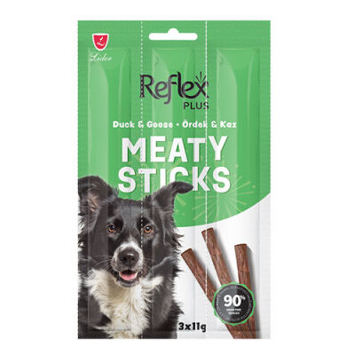 Reflex Plus Meaty Sticks Ördek ve Kaz Etli Tahılsız Köpek Ödül Çubuğu 3x11 Gr - 1