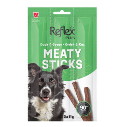 Reflex Plus Meaty Sticks Ördek ve Kaz Etli Tahılsız Köpek Ödül Çubuğu 3x11 Gr - Reflex Plus