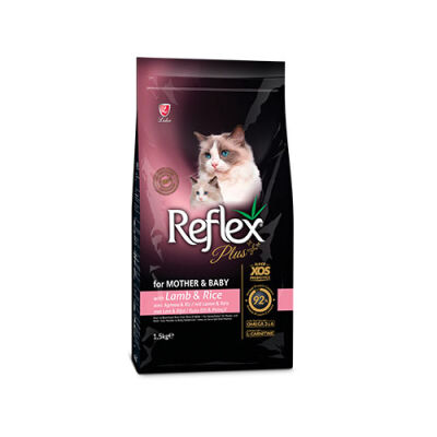 Reflex Plus Mother&Baby Kuzulu ve Pirinçli Yavru Kedi Maması 1,5 Kg - 1