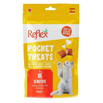 Reflex Pocket Treats Sensitive Yetişkin Kedi Ödül Maması 60 Gr - 1