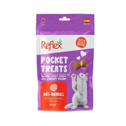 Reflex Pocket Treats Tüy Yumağı Kontrolü Yetişkin Kedi Ödül Maması 60 Gr - Reflex