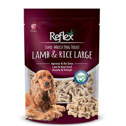 Reflex Semi Moist Kuzulu ve Pirinçli Yarı Yumuşak Köpek Ödülü 150 Gr - Reflex