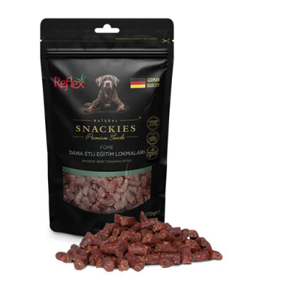 Reflex Snackies Natural Füme Dana Etli Tahılsız Köpek Eğitim Lokmaları 170 Gr - 1