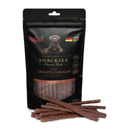 Reflex Snackies Natural Füme Dana Etli Tahılsız Köpek Ödül Çubuğu 170 Gr - Reflex