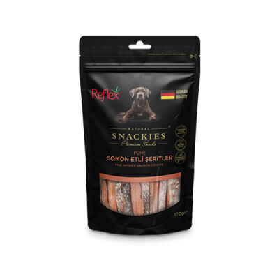 Reflex Snackies Natural Füme Somon Etli Şerit Köpek Ödül Maması 170 Gr - 1