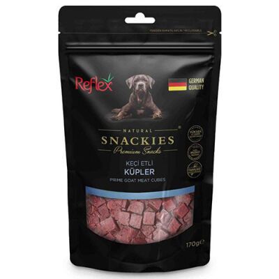 Reflex Snackies Natural Keçi Etli Küp Tahılsız Köpek Ödül Maması 170 Gr - 1