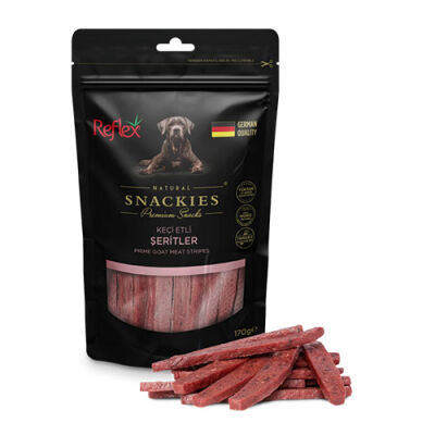 Reflex Snackies Natural Keçi Etli Şerit Tahılsız Köpek Ödül Maması 170 Gr - 1