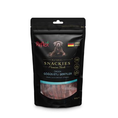 Reflex Snackies Natural Ördek Göğüs Etli Şerit Tahılsız Köpek Ödül Maması 90 Gr - 1