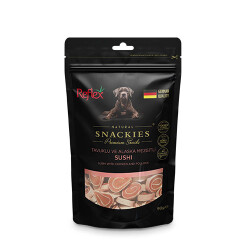 Reflex Snackies Natural Tavuklu ve Alaska Mezgitli Sushi Tahılsız Köpek Ödül Maması 90 Gr - Reflex