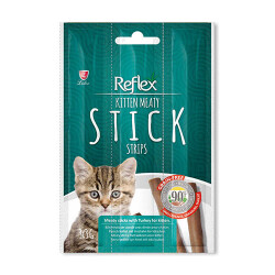 Reflex Stick Hindili Tahılsız Yavru Kedi Ödül Çubuğu 3x3 Gr - Reflex