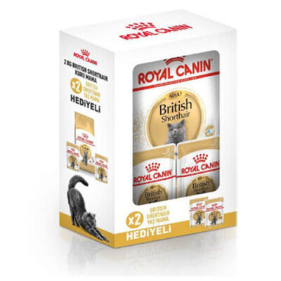 Royal Canin British Shorthair Adult Yetişkin Kedi Maması 2 Kg+2 Adet Pouch Hediye - 1