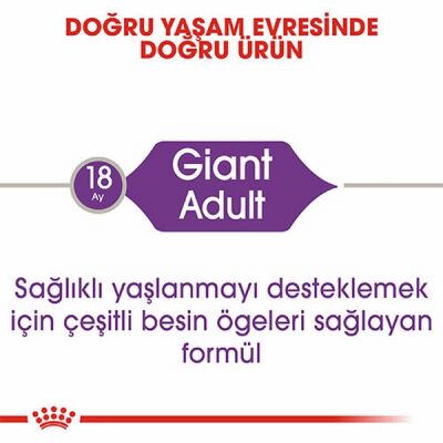 Royal Canin Giant Adult Dev Irk Yetişkin Köpek Maması 15 Kg - 2