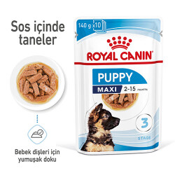 Royal Canin Maxi Puppy Gravy Yavru Köpek Konservesi 10 Adet 140 Gr - 3