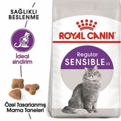 Royal Canin Sensible 33 Hassas Sindirim Sistemi Destekleyici Yetişkin Kedi Maması 15 Kg - 2