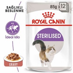 Royal Canin Sterilised Gravy Pouch Kısırlaştırılmış Kedi Konservesi 12 Adet 85 Gr - 2