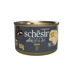 Schesir After Dark Pate Tavuk Etli Tahılsız Yetişkin Kedi Konservesi 12 Adet 80 Gr - Schesir