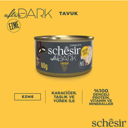 Schesir After Dark Pate Tavuk Etli Tahılsız Yetişkin Kedi Konservesi 12 Adet 80 Gr - 2