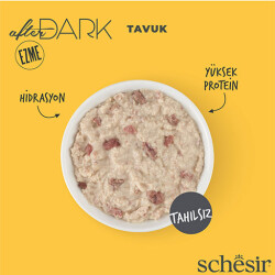 Schesir After Dark Pate Tavuk Etli Tahılsız Yetişkin Kedi Konservesi 12 Adet 80 Gr - 3