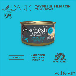 Schesir After Dark Pate Tavuk Etli ve Bıldırcın Yumurtalı Tahılsız Yetişkin Kedi Konservesi 80 Gr - 2