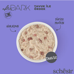 Schesir After Dark Pate Tavuk Etli ve Ördek Etli Tahılsız Yetişkin Kedi Konservesi 12 Adet 80 Gr - 3